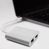 Qoltec Hub Adapter USB-C 3.1 4in1 USB 3.0 VGA RJ45 USB-C PD 92W
