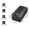 Qoltec Monolith voltage converter 1200 MS Wave 12V to 230V 600/1200W USB