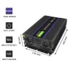 Qoltec Monolith voltage converter 6000 MS Wave 12V to 230V 3000/6000W USB