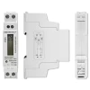 Qoltec Single-phase electronic energy meter DIN rail 230V LCD 1P Slim