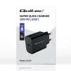 Qoltec Super Quick PD charger USB-C 20W 5-12V 1.67-3A Black