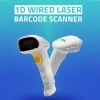 Qoltec barcode reader scanner 1D EAN USB White