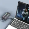 Qoltec Enclosure for drive M.2 SSD SATA NVMe RGB LED USB-C 4TB