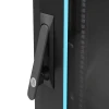 Qoltec 19" RACK cabinet 15U 600 x 855 x 600 Tempered doors Standing Feet + Casters Steel case Lock
