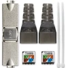Qoltec RJ45 toolless STP plug CAT6 JACK PIN T568B T568A