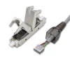 Qoltec RJ45 toolless STP plug CAT6 JACK PIN T568B T568A