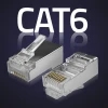 Qoltec RJ45 modular connector CAT6 FTP Gold-plated contacts 100 pieces