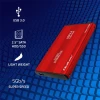 Qoltec Aluminium External Hard Drive Case HDD SSD 2.5'' SATA3 USB 3.0 Red