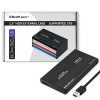 Qoltec Aluminium External Hard Drive Case HDD SSD 2.5'' SATA3 USB 3.0 Black