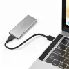 Qoltec Aluminium Enclosure M.2 SSD drive SATA NGFF USB 3.0 Super speed 5GB/s 2TB Silver