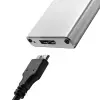 Qoltec Aluminium Enclosure M.2 SSD drive SATA NGFF USB 3.0 Super speed 5GB/s 2TB Silver