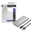 Qoltec Aluminium Enclosure M.2 SSD drive SATA NGFF USB 3.0 Super speed 5GB/s 2TB Silver