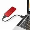 Qoltec Aluminium Enclosure M.2 SSD drive SATA NGFF USB 3.0 Super speed 5Gb/s 2TB Red