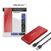 Qoltec Aluminium Enclosure M.2 SSD drive SATA NGFF USB 3.0 Super speed 5Gb/s 2TB Red