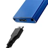 Qoltec Aluminium Enclosure M.2 SSD drive SATA NGFF USB 3.0 Super speed 5Gb/s 2TB Blue