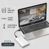 Qoltec Aluminium Enclosure SSD HDD 2.5'' drive SATA USB 3.0 Super speed 5Gb/s 2TB Silver