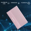 Qoltec Aluminium Enclosure SSD HDD 2.5'' drive SATA USB 3.0 Super speed 5Gb/s 2TB Pink