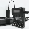 Qoltec Battery Charger for Ni-MH type R03 AAA R6 AA LCD USB cable