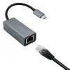 Qoltec Network Adapter USB-C 3.1 RJ45 Ethernet 1000Mb/s Aluminum