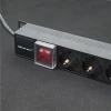 Qoltec Aluminium Power strip for RACK 1U 16A PDU 16xSCHUKO Vertical 1.8m