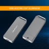 Qoltec Mini Aluminium Enclosure M.2 SSD drive NVMe PCIe USB 3.1 Super speed 10Gb/s 2TB Silver