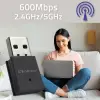 Qoltec Wireless Ultra High Speed Mini Adapter WiFi Standard AC BT 4.0 USB 2.0 600Mbps