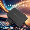 Qoltec Turbo fast charger PD 120W 5-28V 3-4.5A USB-C Laptop Smartfon Black