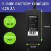 Qoltec laadija elektrijalgrattale, elektritõukerattale 36V 42V 2A 5.5*2.5 + toitekaabel