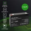 Qoltec AGM battery 6V 12Ah Maintenance-free Efficient LongLife for UPS, scale, cash register