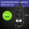 Qoltec Charger for electric scooter, e-bike 84W 36V 42V 2A 8.0*8.0+pin +power cable
