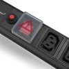 Qoltec power strip for RACK 19" 1U 10A PDU CB 8xIEC C13 2m