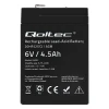 Qoltec AGM battery 6V 4.5Ah Maintenance-free Efficient LongLife for UPS, scale, cash register