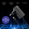 Qoltec Super FAST PD charger for Raspberry PI 5 USB-C 27W 5.1V 5A Black