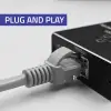Qoltec Splitter mini SWITCH 1x2 port RJ45 1000Mbps USB-C Aluminium