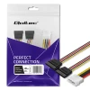 Qoltec Cable adapter POWER MOLEX 2xSATA 0.2m