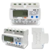 Qoltec Three-phase electronic meter DIN rail energy consumption meter 400V LCD Wi-fi
