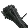 Qoltec Self-locking cable tie 3.6*150mm 100 pcs. Nylon66 UV Black