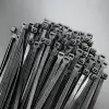 Qoltec Self-locking cable tie 3.6*150mm 100 pcs. Nylon66 UV Black