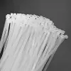 Qoltec Self-locking cable tie 7.2*350mm 50 pcs. Nylon66 UV White