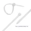 Qoltec Self-locking cable tie 7.2*350mm 50 pcs. Nylon66 UV White