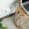 Qoltec Power cube 6-in-1 extension cord with illuminated switch 3x AC 2x USB 1x USB-C PD 20W White