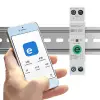 Qoltec Wi-fi DIN rail relay with electricity meter 63A eWeLink by Sonoff Wi-Fi LED