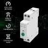 Qoltec Wi-fi DIN rail relay with electricity meter 63A eWeLink by Sonoff Wi-Fi LED