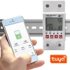 Qoltec Wi-fi DIN rail relay with electricity meter 63A Timer Tuya Wi-Fi LED