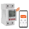Qoltec Wi-fi DIN rail relay with electricity meter 63A Timer Tuya Wi-Fi LED