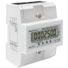 Qoltec Three-phase electronic meter DIN rail energy consumption meter 400V 100A LCD 4P