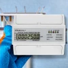 Qoltec Three-phase Bidirectional Electronic Meter DIN Rail Energy Meter 400V 100A LCD 4P