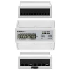 Qoltec Three-phase Bidirectional Electronic Meter DIN Rail Energy Meter 400V 100A LCD 4P