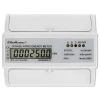 Qoltec Three-phase Bidirectional Electronic Meter DIN Rail Energy Meter 400V 100A LCD 4P