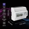 Qoltec Three-phase Bidirectional Electronic Meter DIN Rail Energy Meter 400V 100A LCD 4P